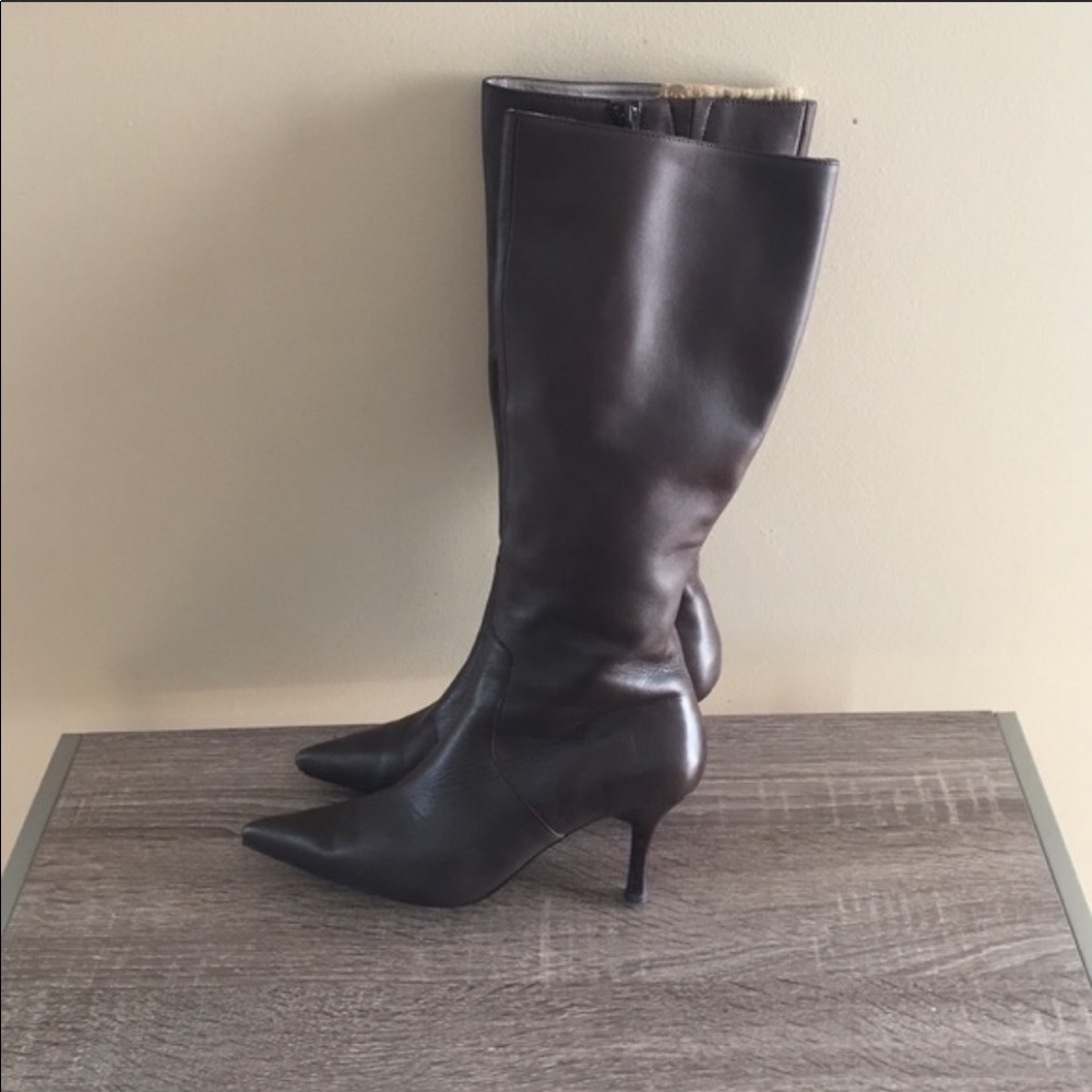 Tall brown boots